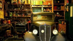 1920x1080px | free download | HD wallpaper: black car on garage ...
